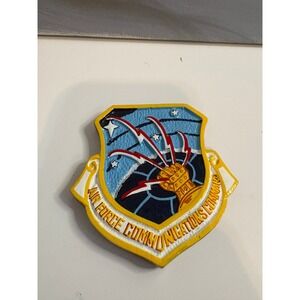 Vintage USAF Air Force Communications Command AFCC Wood Shield Plaque Insignia
